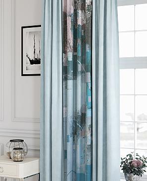 Комплект штор «Леонприс (голубой)» | фото 3