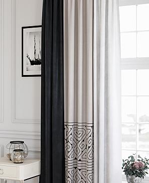 Комплект штор «Лемнерс (черно-белый)» | фото 3