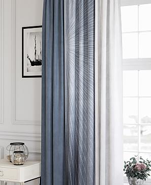 Комплект штор «Тенвилс (серо-синий)» | фото 3