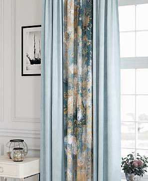 Комплект штор «Рилимен» голубого цвета