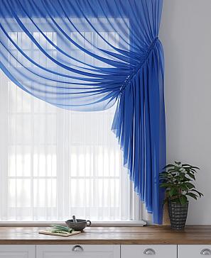 Комплект штор «Фуртадо» синего цвета