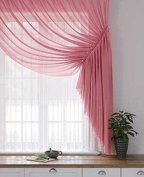 Комплект штор «Фуртадо» брусничного цвета