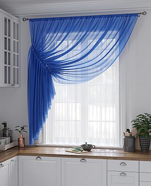Комплект штор «Лолиф» синего цвета