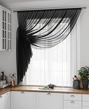 Комплект штор «Лолиф» черного цвета