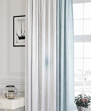 Комплект штор «Римлонвис» голубого цвета