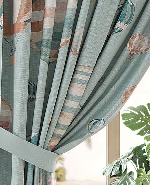 Комплект штор «Реловис» голубого цвета