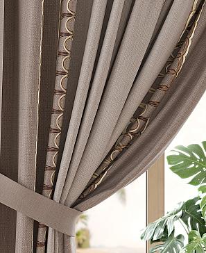 Комплект штор «Роквенорс» коричневого цвета