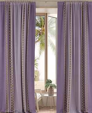 Комплект штор «Роквенорс» фиолетового цвета