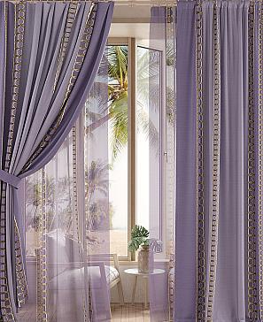 Комплект штор «Роквенорс» фиолетового цвета