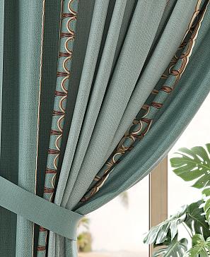 Комплект штор «Роквенорс» темно-бирюзового цвета