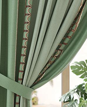Комплект штор «Роквенорс» зеленого цвета