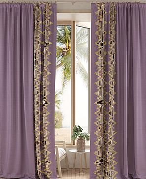 Комплект штор «Римердис» фиолетового цвета