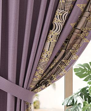 Комплект штор «Римердис» фиолетового цвета