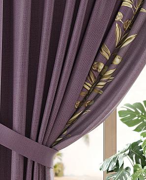Комплект штор «Тенвирс» фиолетового цвета