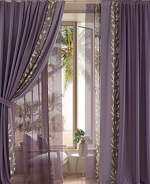 Комплект штор «Тенвирс» фиолетового цвета