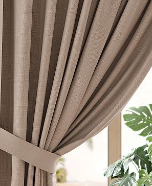 Комплект штор «Реквиорс» бежевого цвета