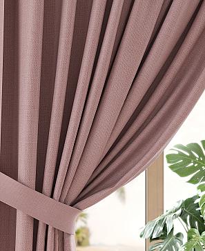 Комплект штор «Реквиорс» пудрового цвета