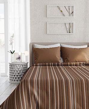 Комплект штор «Палис» коричневого цвета