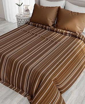 Комплект штор «Палис» коричневого цвета