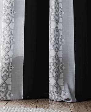 Комплект штор «Ромленвис» черного цвета