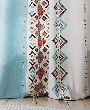 Комплект штор «Клоневирс» голубого цвета