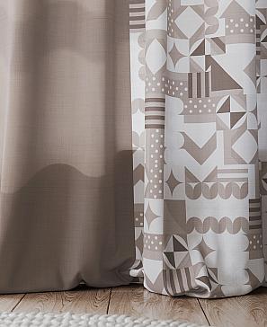 Комплект штор «Римент» коричневого цвета