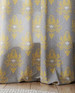 Комплект штор «Лонксис» серо-желтого цвета