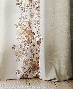 Комплект штор «Флеронвис» зеленого цвета