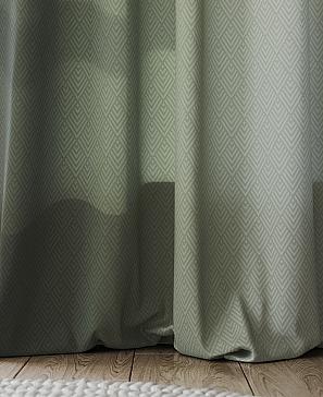 Комплект штор «Монглес» зеленого цвета