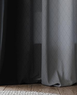 Комплект штор «Монглес» черного цвета