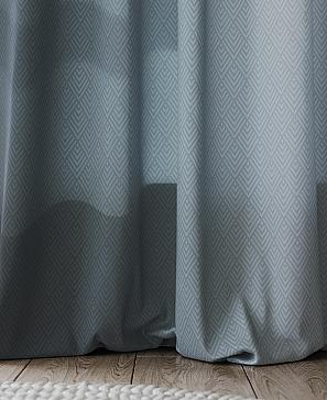 Комплект штор «Монглес» серо-бирюзового цвета