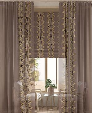 Тюль «Ронеолс (коричневый)» | фото 3