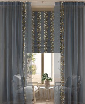 Тюль «Ромервис (серо-синий)» | фото 3