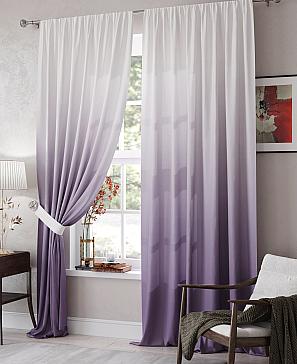 Комплект штор «Грондлис» бело-фиолетового цвета