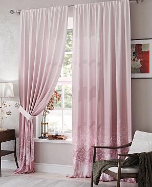 Комплект штор «Мигвенис» розового цвета
