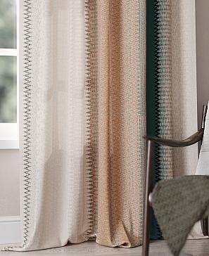 Комплект штор «Леквенрис» бежево-бирюзового цвета