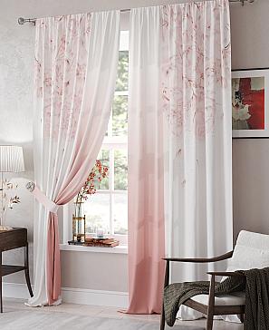 Комплект штор «Ренквелс» розового цвета