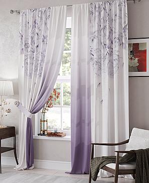 Комплект штор «Ренквелс» фиолетового цвета
