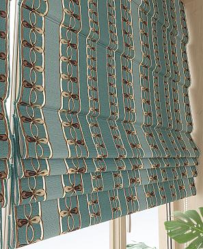 Готовые римские шторы «Кронвилс» бирюзового цвета