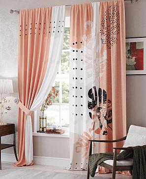 Комплект штор «Ронферс» оранжевого цвета