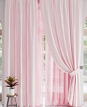 Комплект штор «Норион» розового цвета