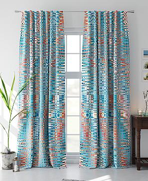 Комплект штор «Рокнес» голубого цвета