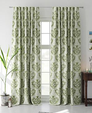 Комплект штор «Нелвиконс» зеленого цвета