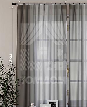 Комплект штор «Хроа» графитового цвета