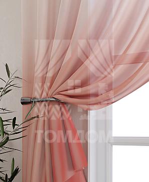 Комплект штор «Никар» розово-брусничного цвета
