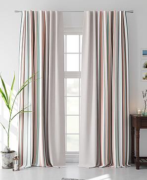 Комплект штор «Флеренс» бежевого цвета