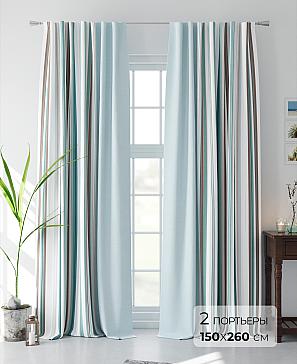 Комплект штор «Флеренс» голубого цвета