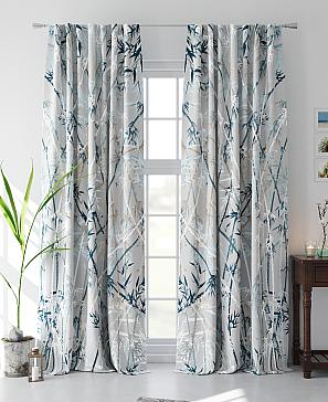 Комплект штор «Эрименс» серого цвета