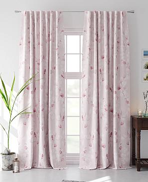 Комплект штор «Лимерос» розового цвета