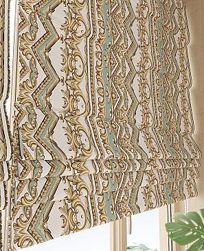 Готовые римские шторы «Фелорнес» бирюзового цвета